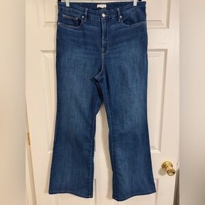 Good American Women’s Bootcut Jeans Size 16 High Rise Stretch Denim